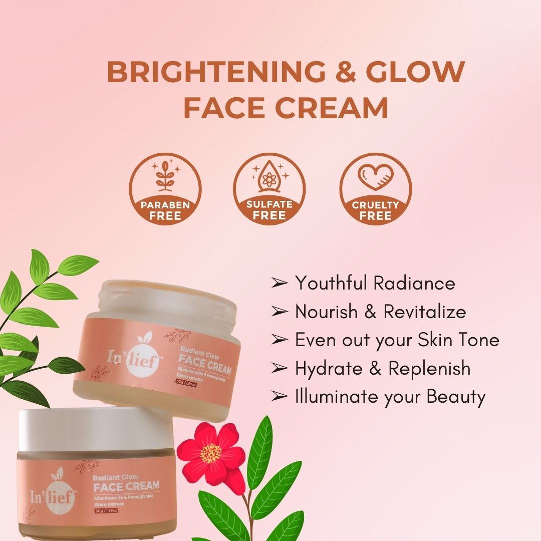 In'Lief Face Cream + Face Wash + Face Serum Combo Pack