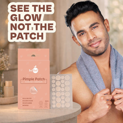 Acne Pimple Patch – Hydrocolloid Spot Treatment | Invisible, Overnight Healing | 0.5% Salicylic + Hyaluronic Acid (36 Patches)