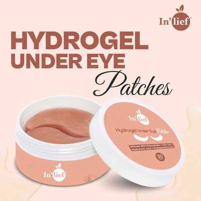 Hydrogel Under Eye Patch (30 Pairs) | Infused with Niacinamide, Aloe Vera, Hyaluronic Acid & Pomegranate Extract